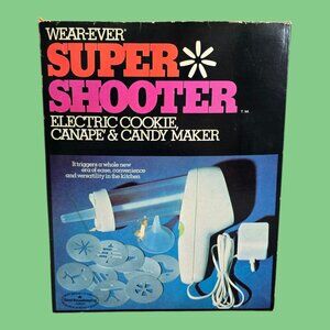 Vintage Wear Ever Super Shooter Electric Cookie Canape Candy Maker Press 70001